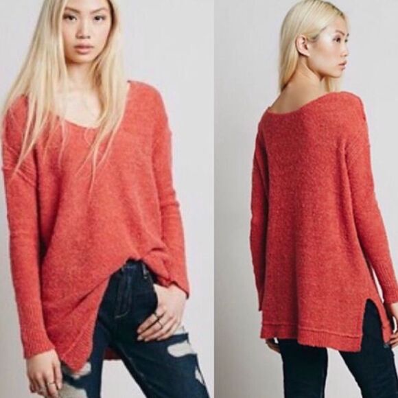 Free People Sudan Alpaca Belnd V-Neck Sweater - Picture 1 of 9